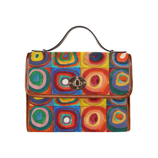 WASSILY KANDINSKY - FARBSTUDIE QUADRATE - WATERPROOF CANVAS BAG FOR HER