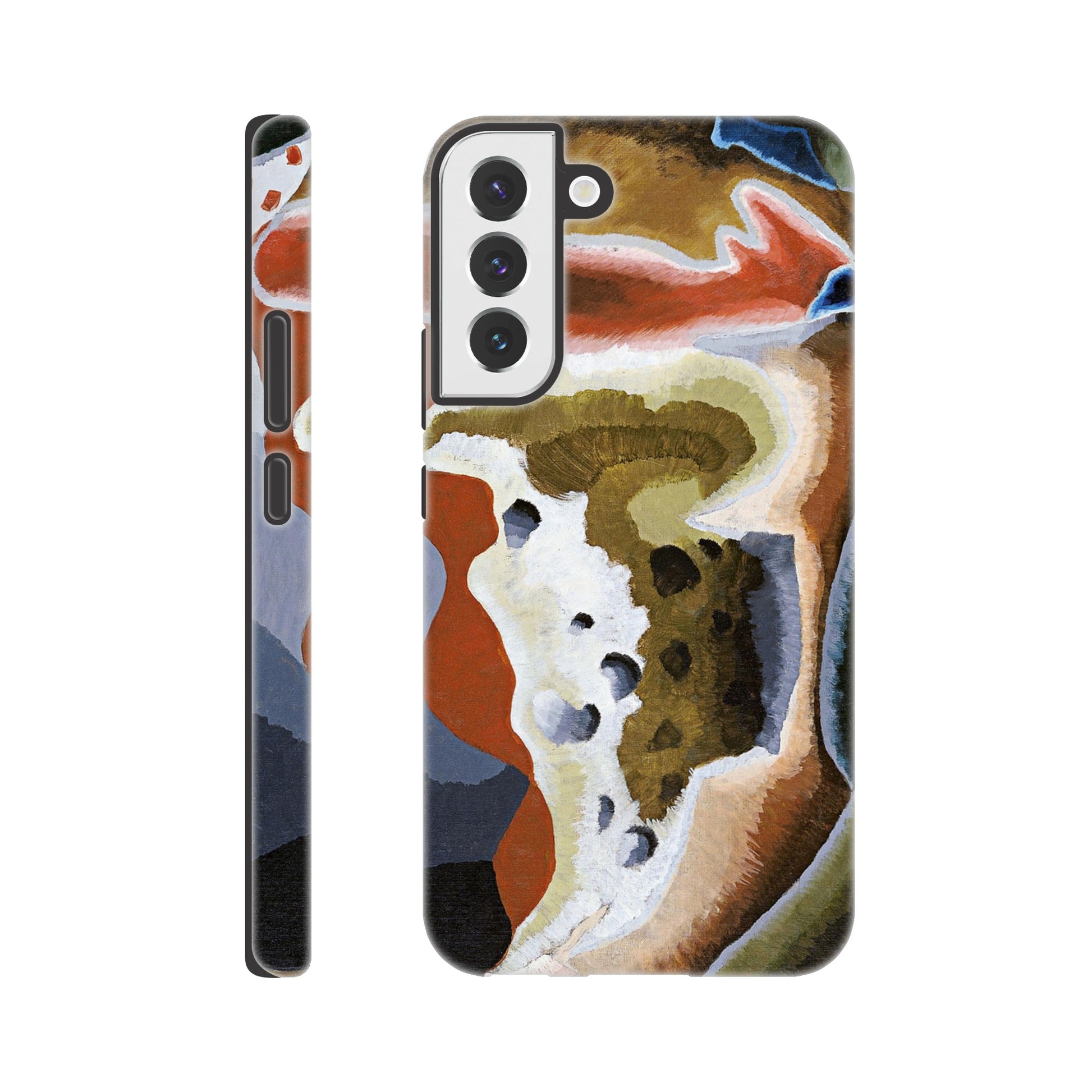 a phone case with a painting on it