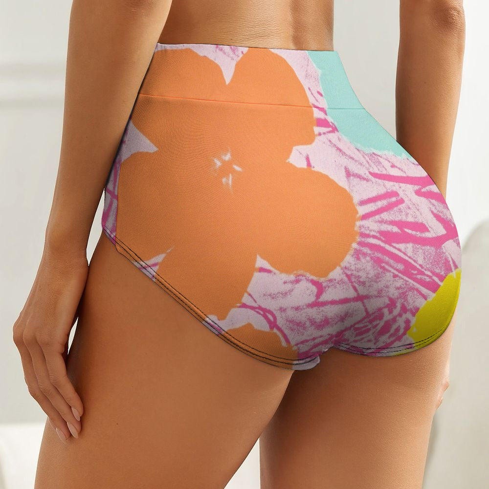 
ANDY WARHOL - FLOWERS - HIGH WAIST PANTIES FOR HER
