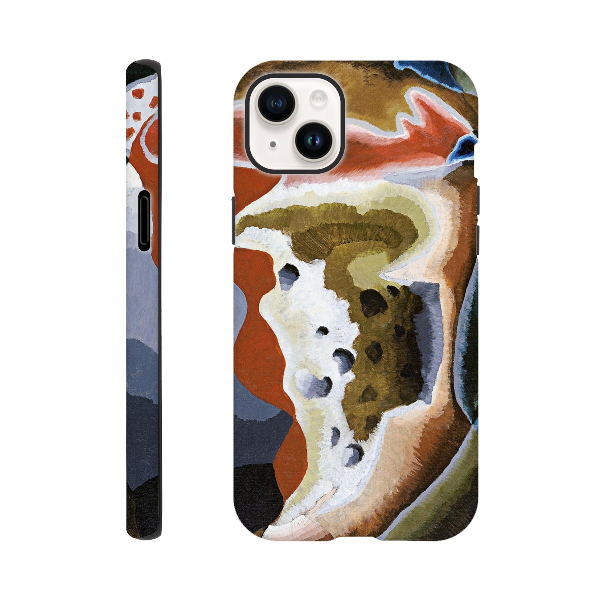 a phone case with a painting on it