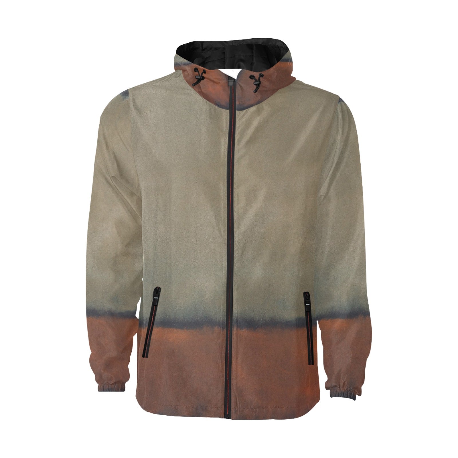 MARK ROTHKO - ABSTRACT ART - MEN'S QUILTED WINDBREAKER 