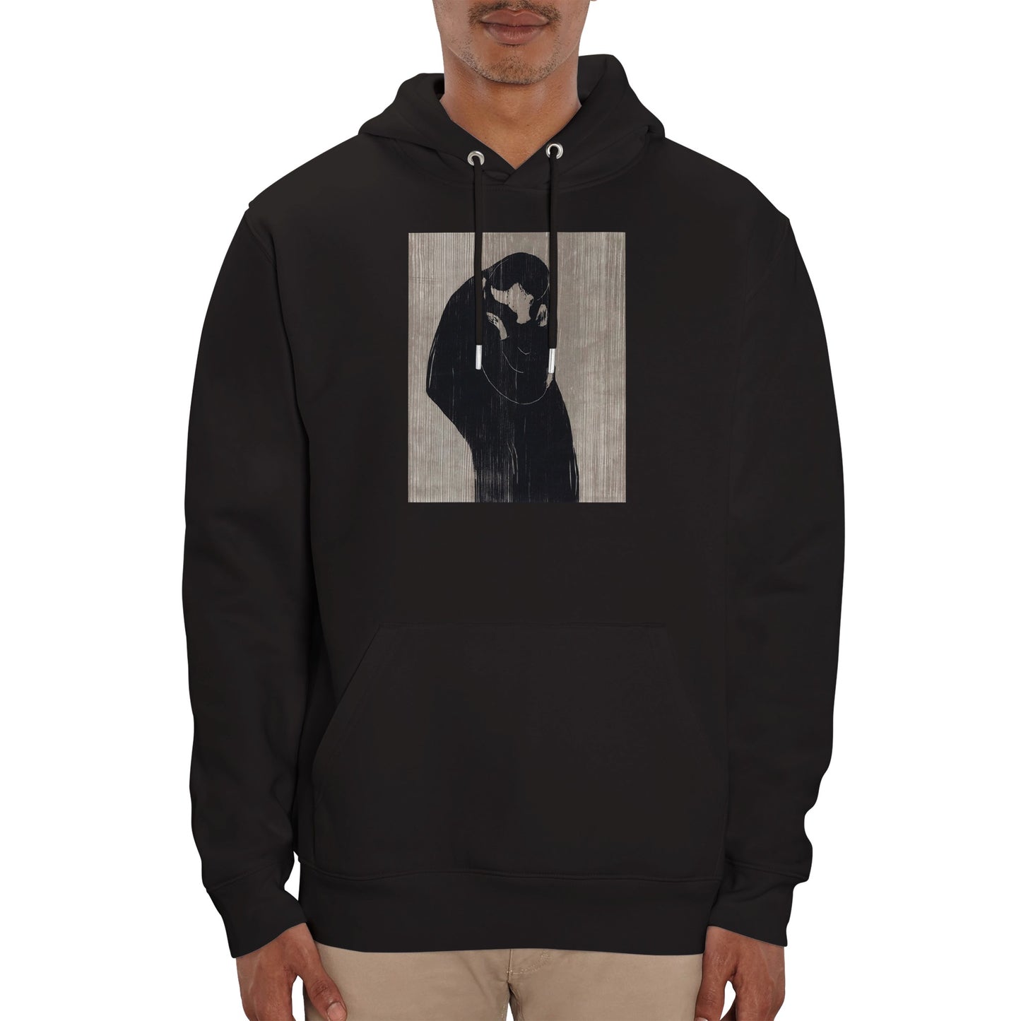 EDVARD MUNCH - THE KISS IV - ORGANIC UNISEX PULLOVER HOODIE