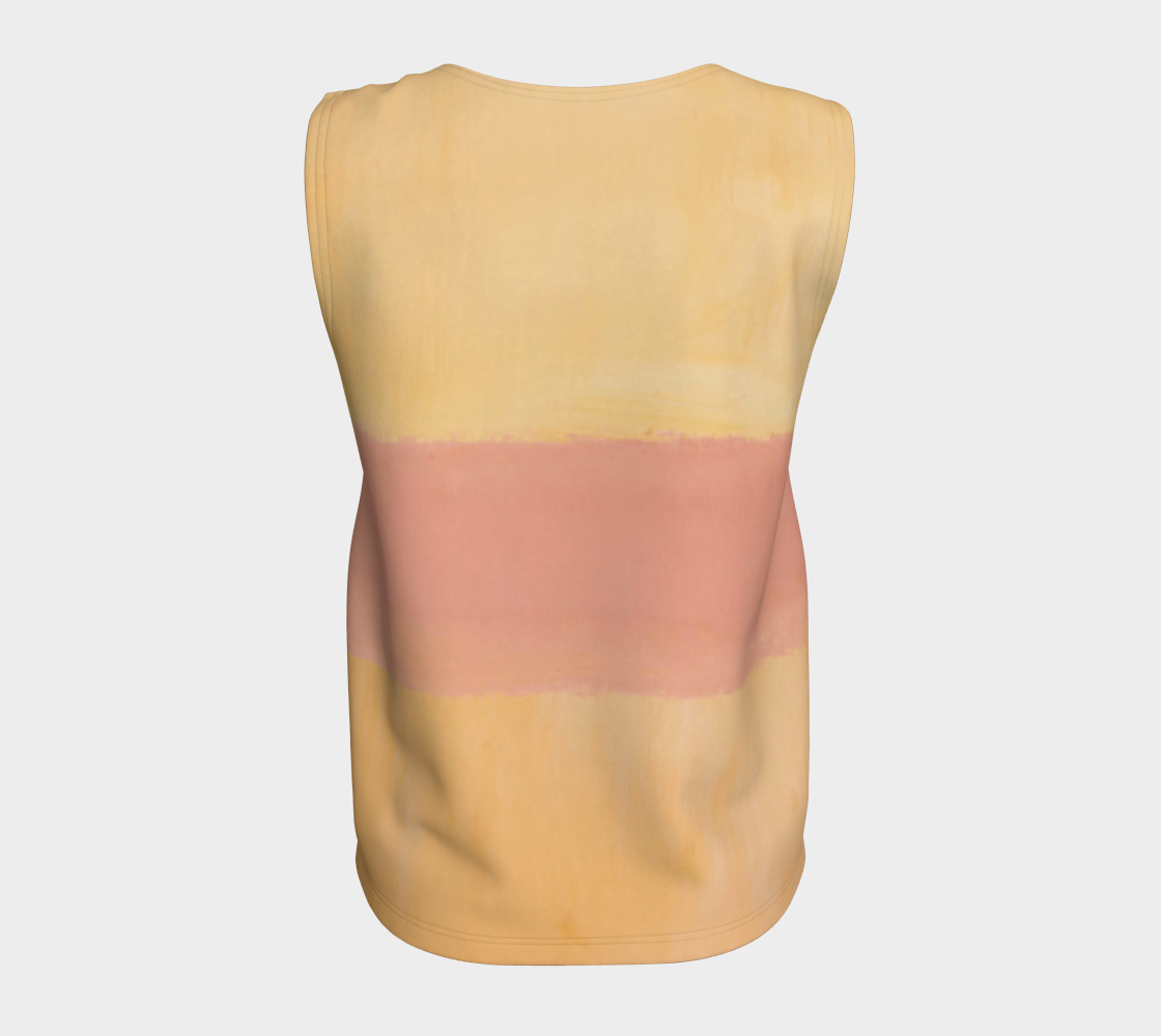 a tank top with a pink and yellow stripe