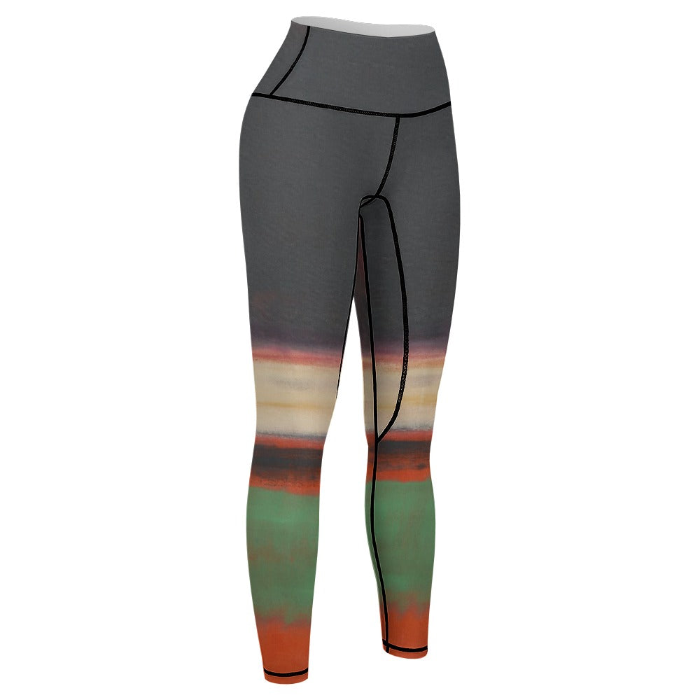 MARK ROTHKO - ABSTRACT - WOMEN'S COMFORT SPORTS YOGA PANTS