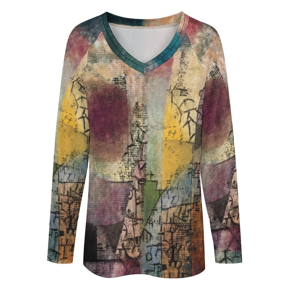 PAUL KLEE - UNTITLED - LONG SLEEVE LOOSE TEE FOR HER