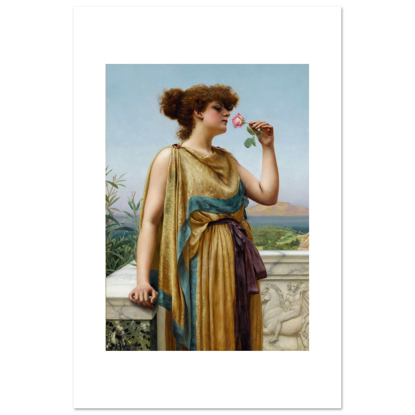 JOHN WILLIAM GODWARD - THE FRAGRANT ROSE (1892) - SEMI GLOSS POSTER 