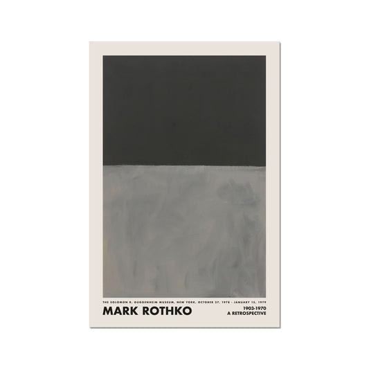 MARK ROTHKO - A RETROSPECTIVE - FINE ART PRINT