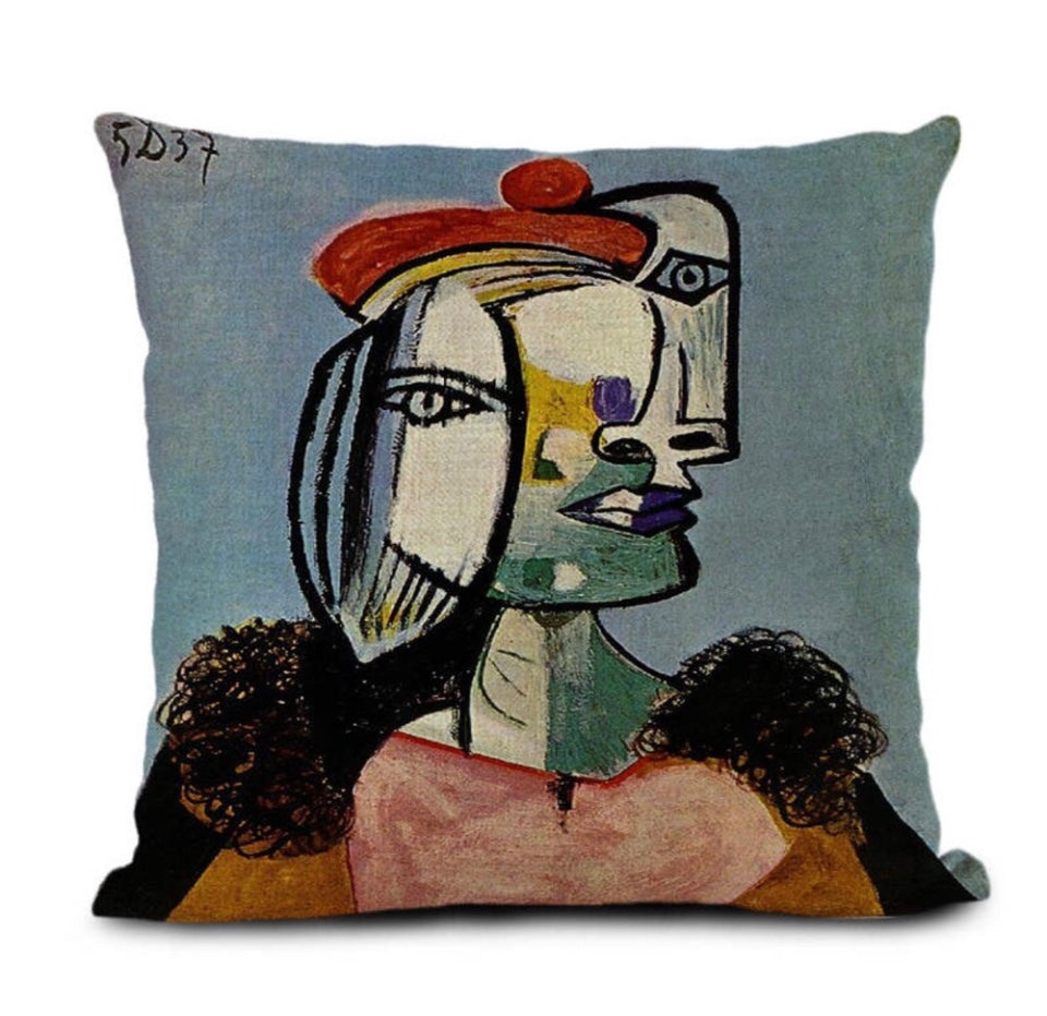 pablo picasso , art , pillow , giftsbylada
