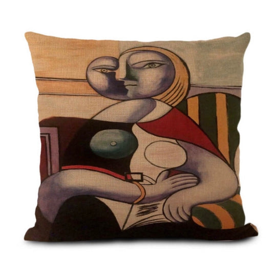 PABLO PICASSO - READING (MARIE THERESE WALTER) 1932 - PILLOW COVER