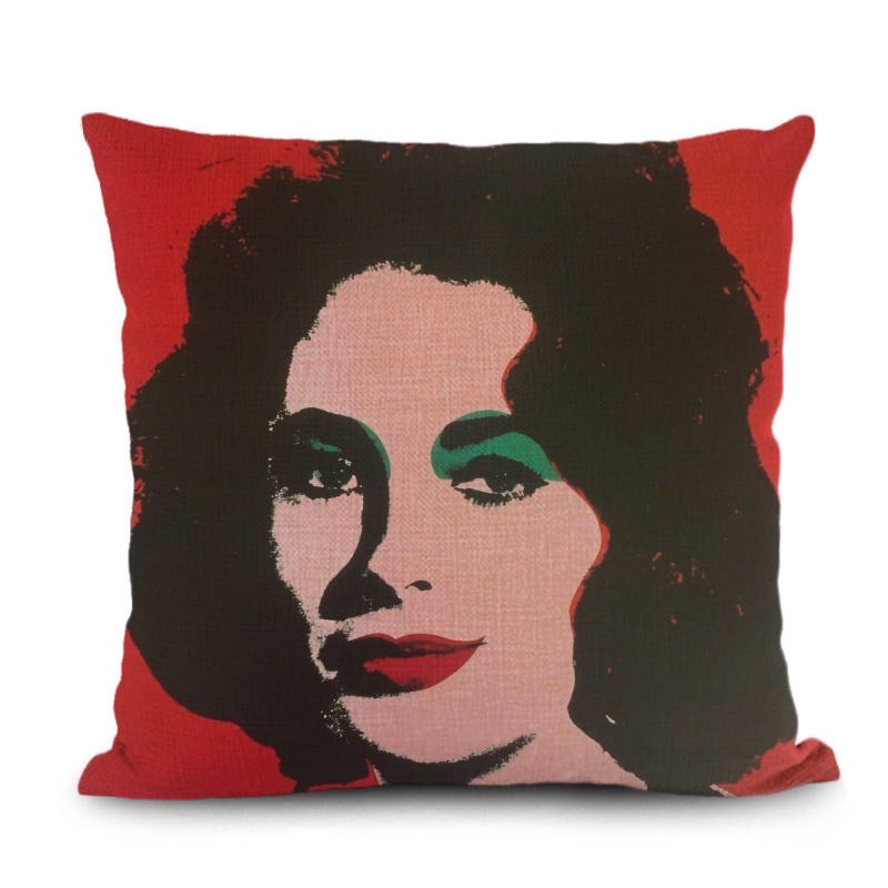 ANDY WARHOL - ELIZABETH TAYLOR - PILLOW COVER